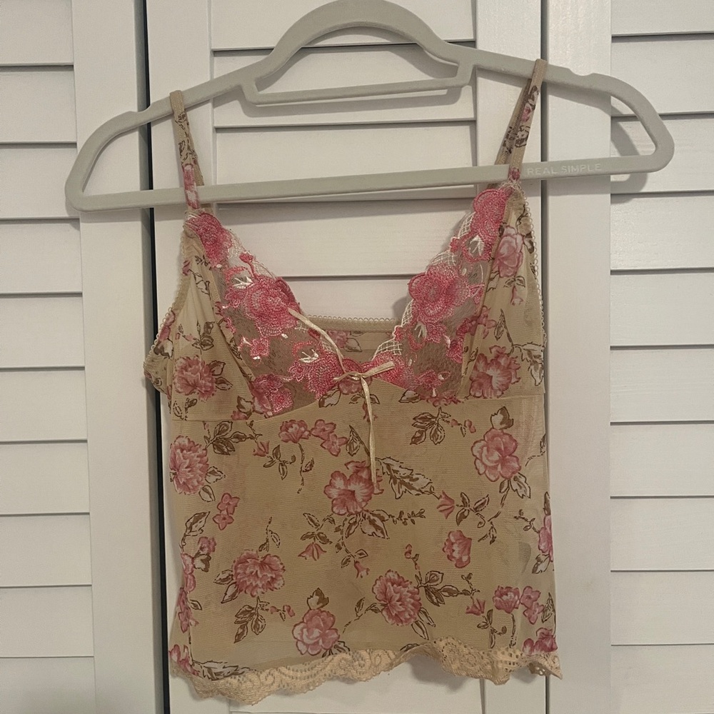 Pink Lacey top